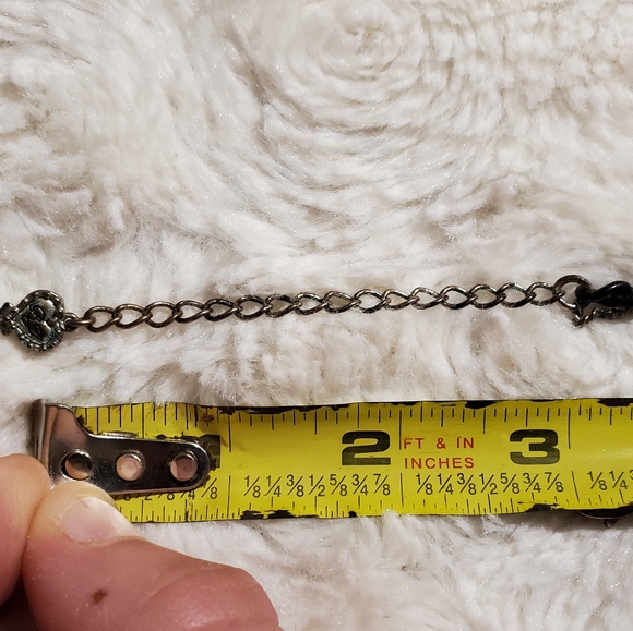 Betsey Johnson Faux Pearl Black Ribbon Necklace - Picture 9 of 9